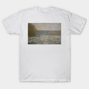 Ice breaking up on the Seine near Bennecourt by Claude Monet T-Shirt